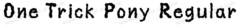 One Trick Pony Regular字体转换